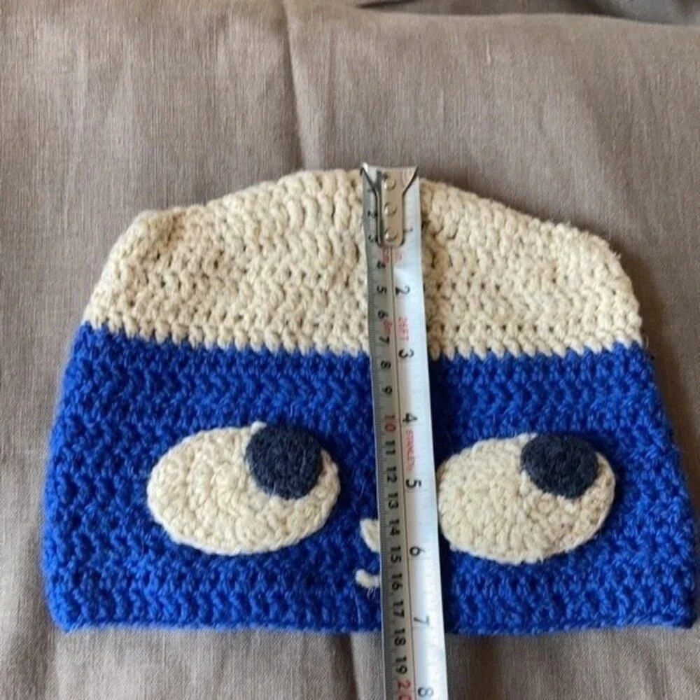Kids wool crochet character hat